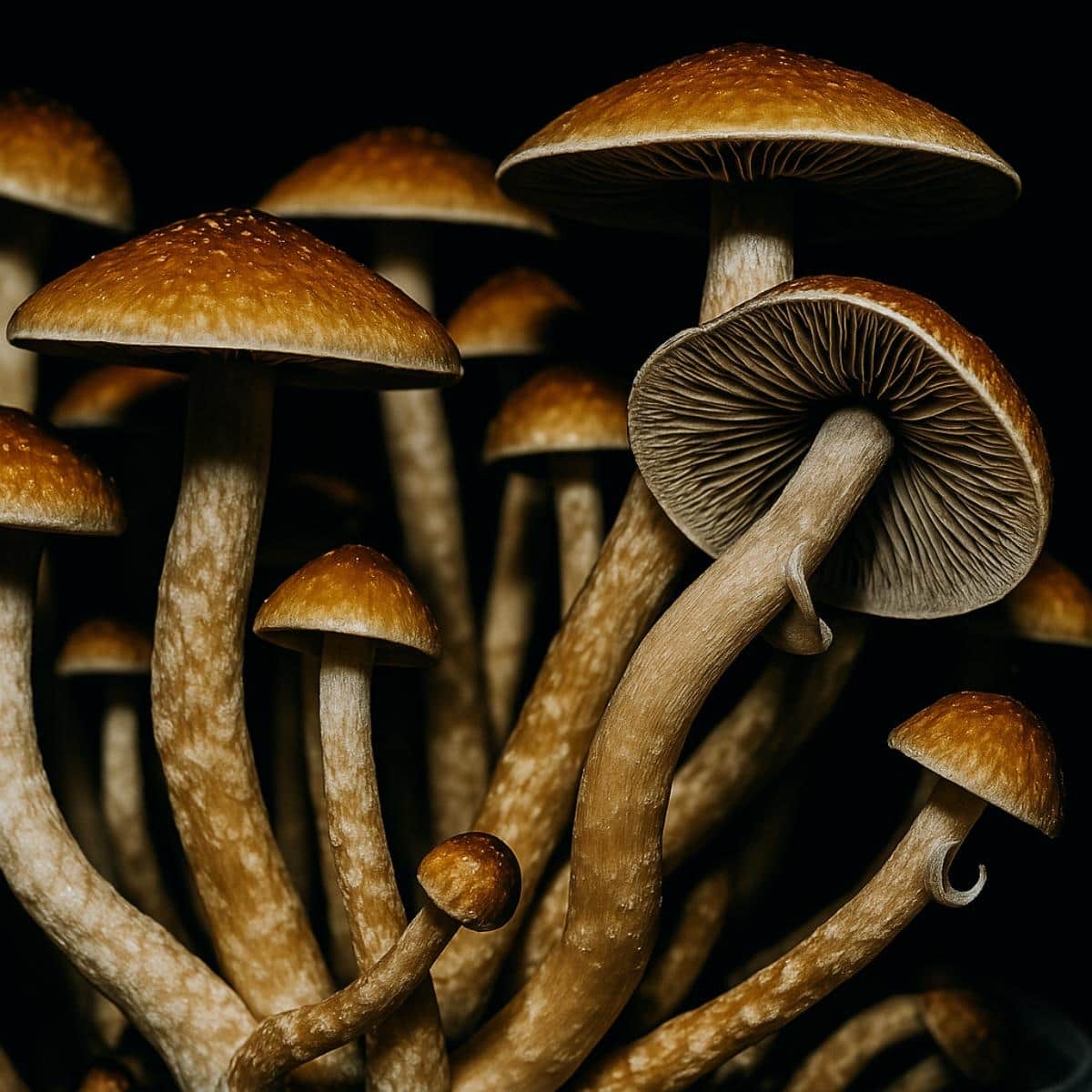 Fungus Head Golden Teacher strain specimen imagery